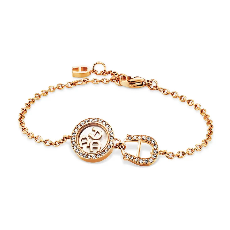 ladies-initial-bracelets-Women Novelty Rose Gold Bracelet