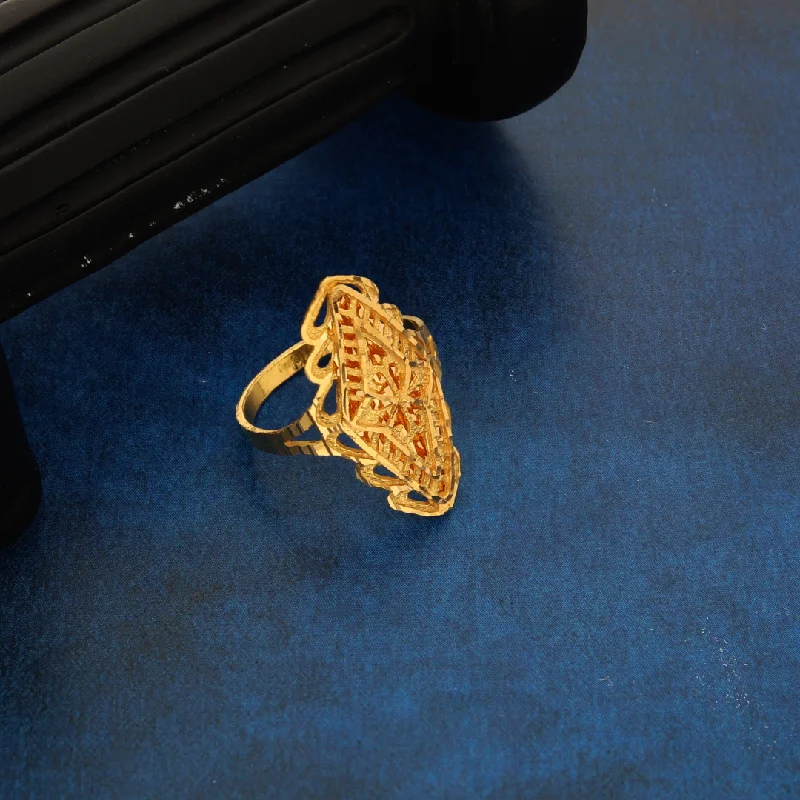 Ladies rings with anchor motifs -Gold Filigree Design Ring 21KT - FKJRN21K8846