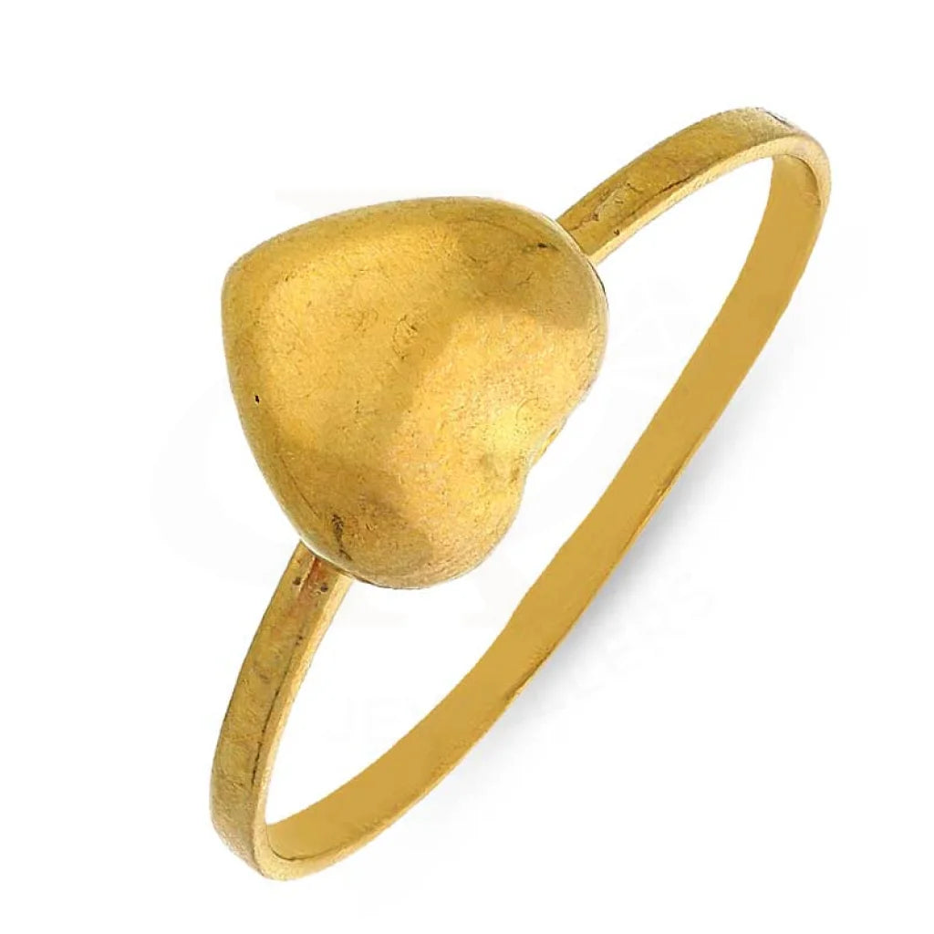 Ladies rings for pioneers -Gold Heart Shaped Ring 21KT - FKJRN21K2612