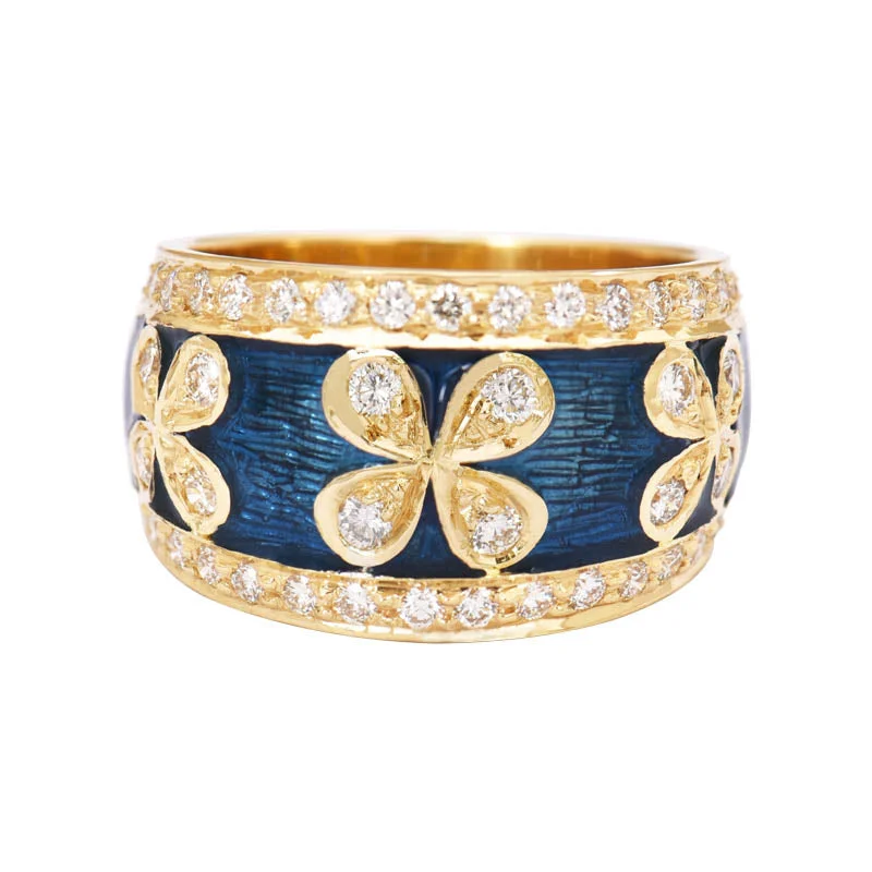 Ladies rings for lawyers -Ring- Diamond (Enamel)