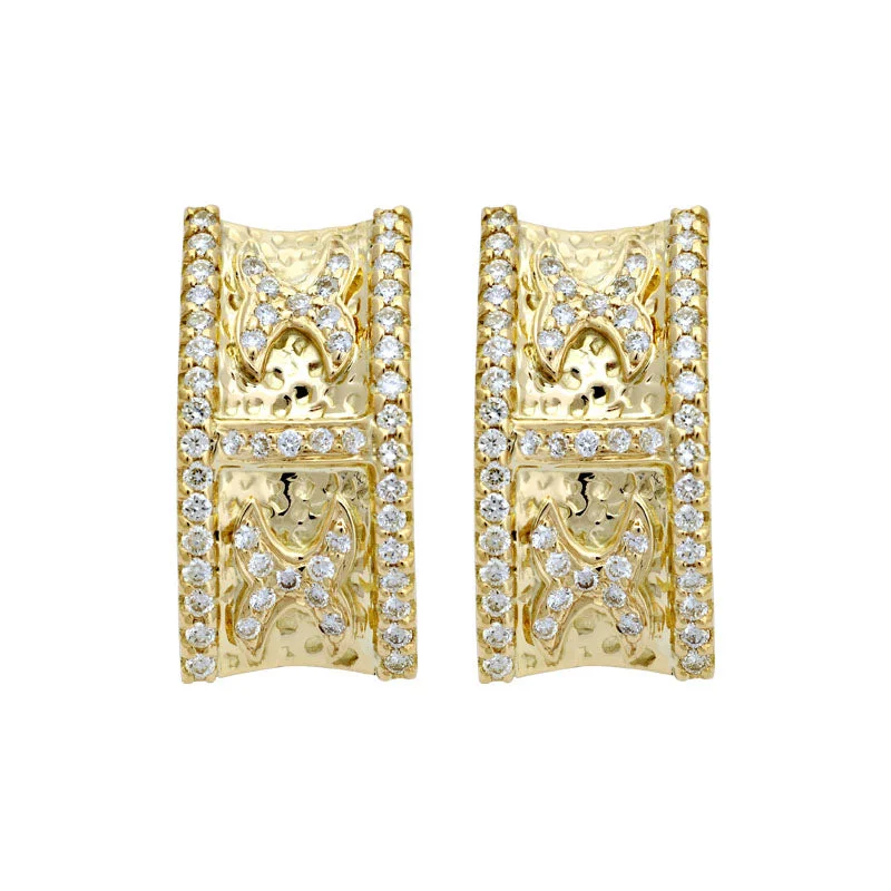 ladies-short-gold-necklaces-Earrings-Diamond