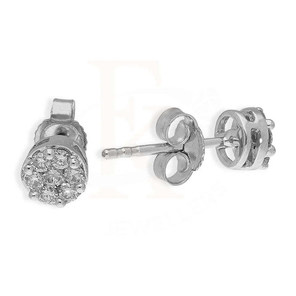 ladies-ethnic-necklaces-Diamonds Stud Earrings in 18KT White Gold - FKJERN18K2682