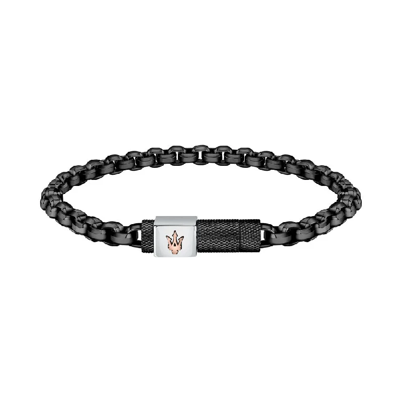 ladies-rustic-bracelets-Men Iconic Black Bracelet