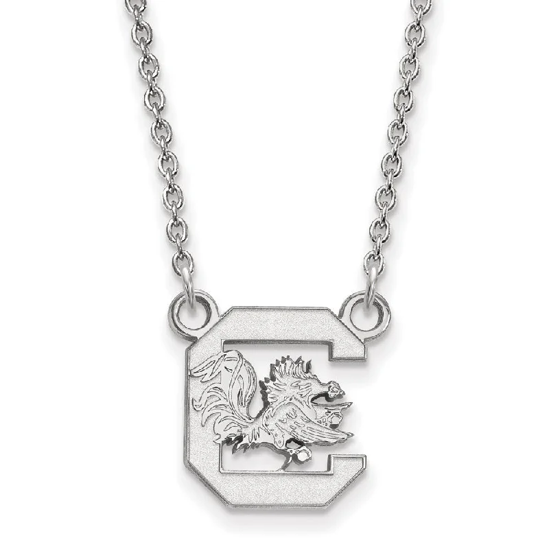 ladies-elegant-rose-gold-necklaces-10k White Gold South Carolina Small Pendant Necklace