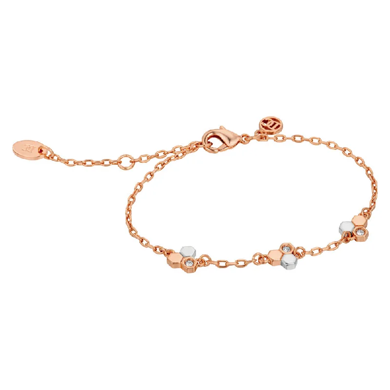 ladies-charm-gold-bracelets-Women Favo Two Tone Bracelet