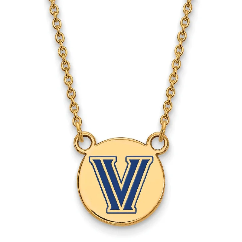 ladies-handmade-tassel-necklaces-14k Gold Plated Silver Villanova Sm Enamel Disc Pendant Necklace