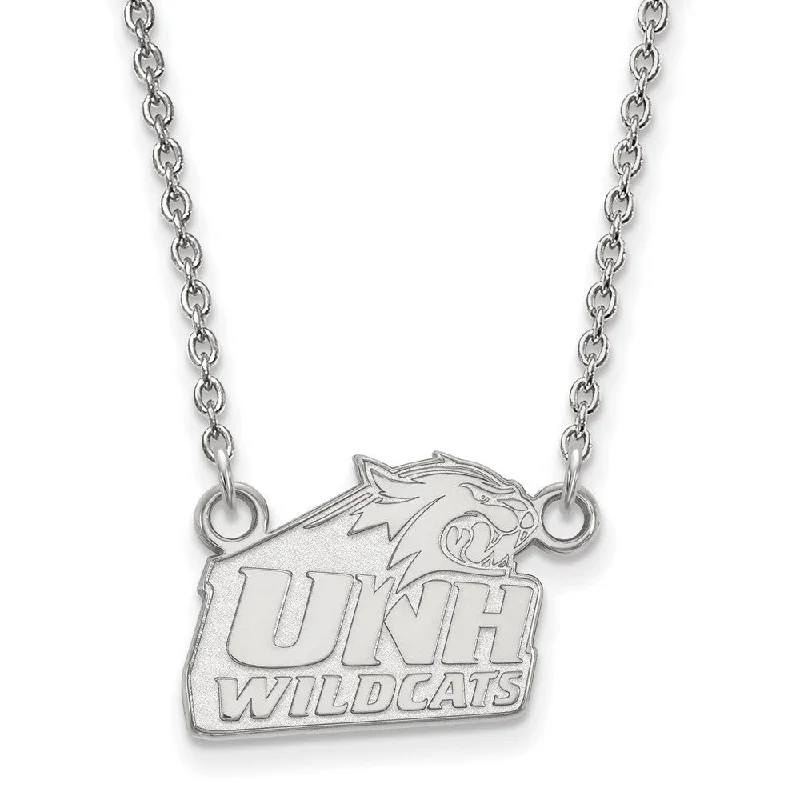 ladies-sterling-silver-heart-necklaces-10k White Gold U of New Hampshire Small Pendant Necklace