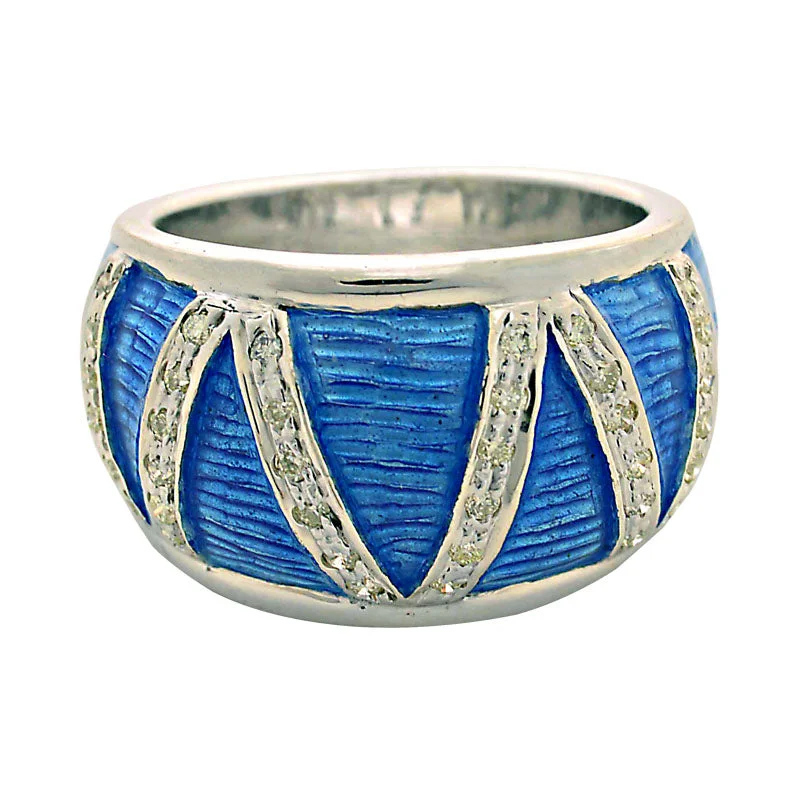 Ladies rings for mentors -Ring-Diamond (Enamel)