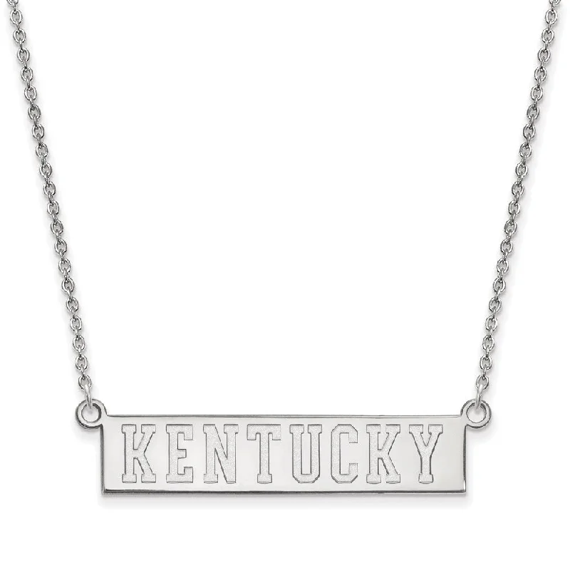 ladies-name-gold-necklaces-14k White Gold U of Kentucky Small Pendant Necklace