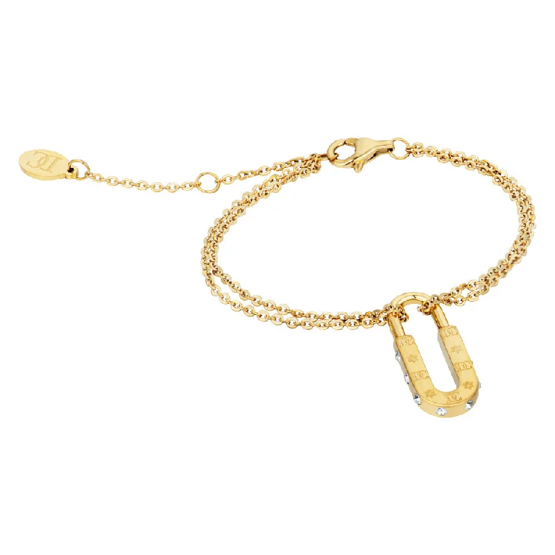 ladies-bangle-diamond-bracelets-Women Lucchetto Gold Bracelet