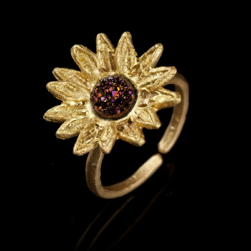 Ladies rings for beach days -Sunflower Ring - Small