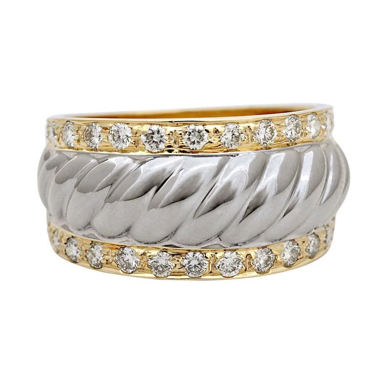 Ladies rings classic bands -Ring-Diamond  (1MM)