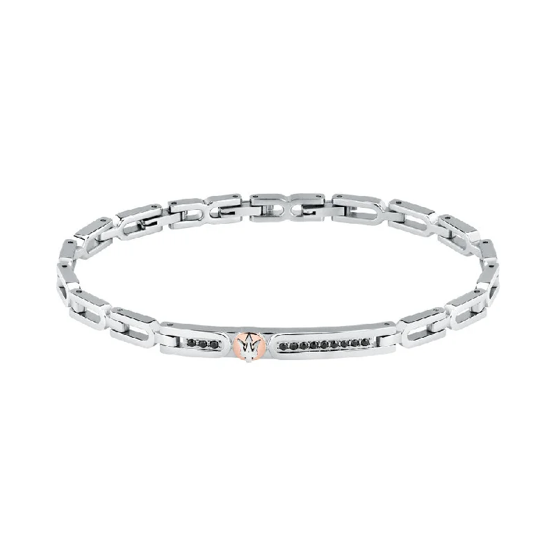 ladies-classic-bracelets-Men Iconic Silver Bracelet