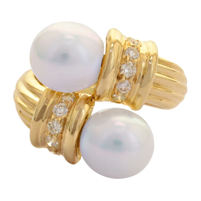 Ladies rings for models -Ring-South Sea Pearl and Diamond