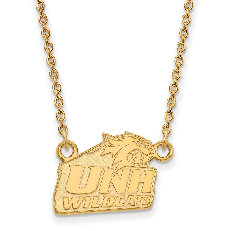 ladies-locket-gold-necklaces-14k Yellow Gold U of New Hampshire Small Pendant Necklace