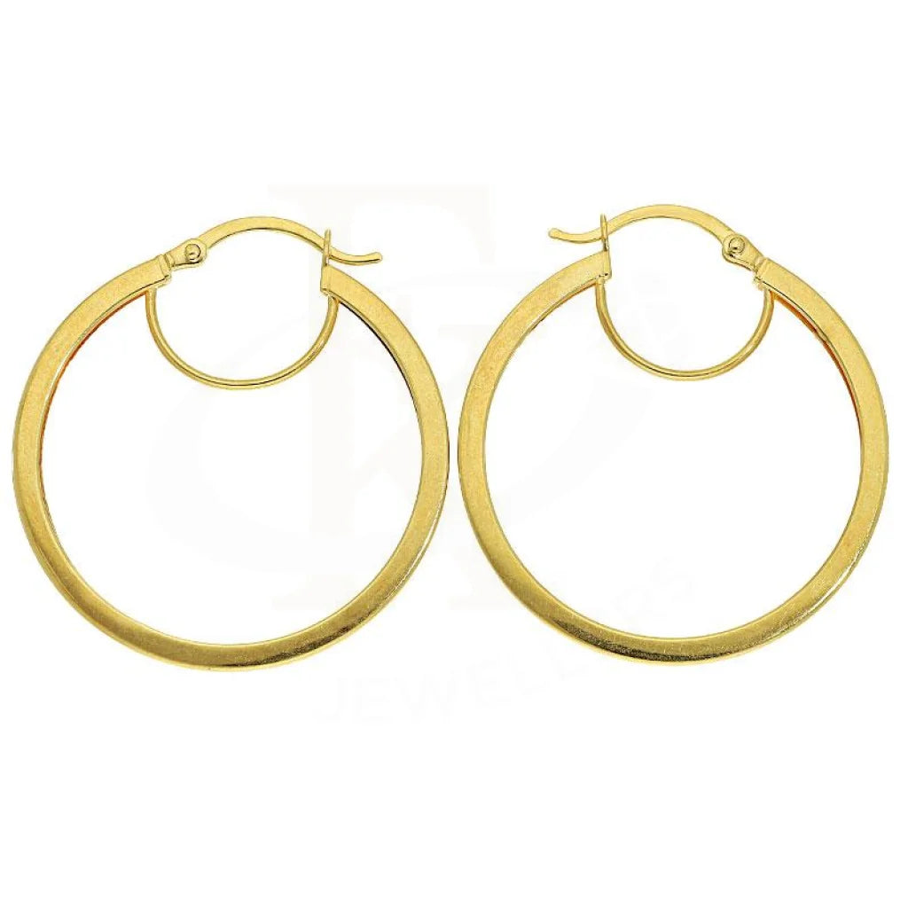 ladies-gold-star-necklaces-Gold Hoop Earrings 18KT - FKJERN18K1788