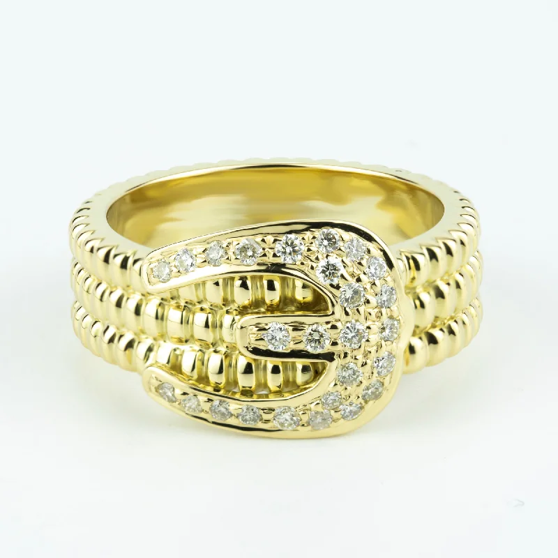 Ladies rings with jet stone -Ring - Diamond