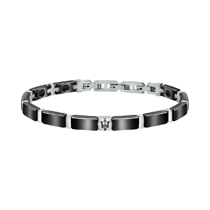 ladies-luxury-bracelets-Men Ceramic Black Bracelet