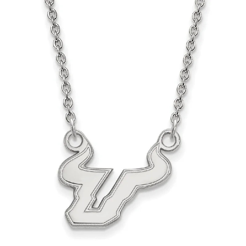 ladies-modern-diamond-necklaces-10k White Gold South Florida Small Pendant Necklace