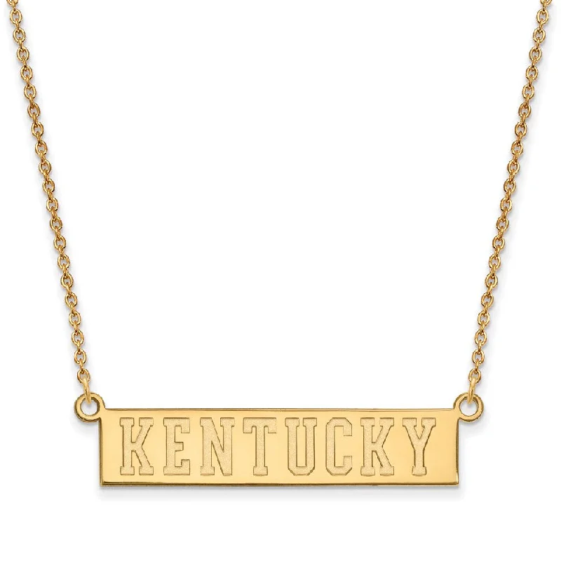 ladies-name-pearl-necklaces-10k Yellow Gold U of Kentucky Small Pendant Necklace