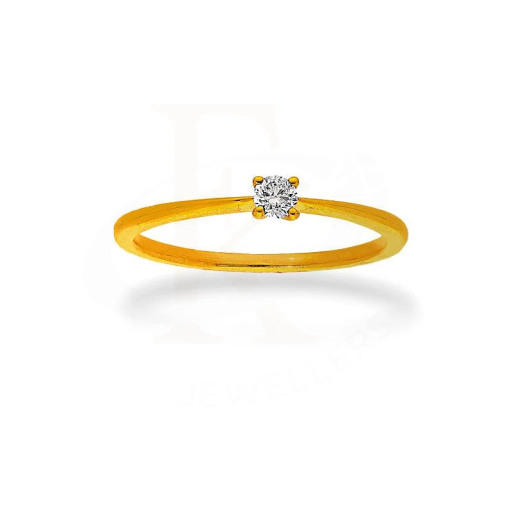 Ladies rings with orange calcite -Diamond Solitaire Ring in 18KT Gold - FKJRN18K2147