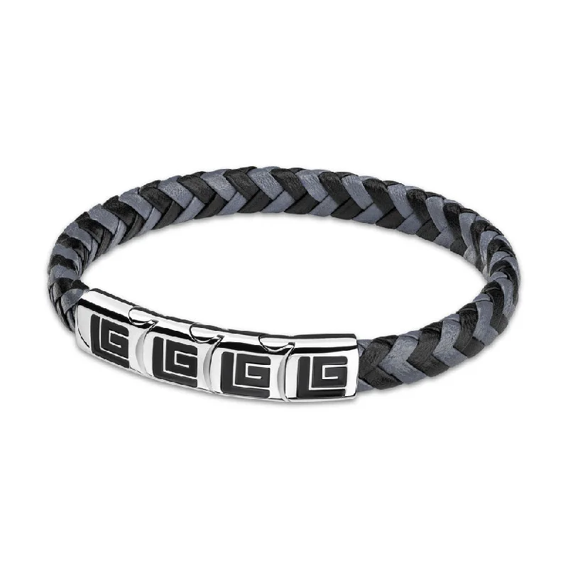 ladies-bridal-bracelets-Men Adam Black/Grey Bracelet