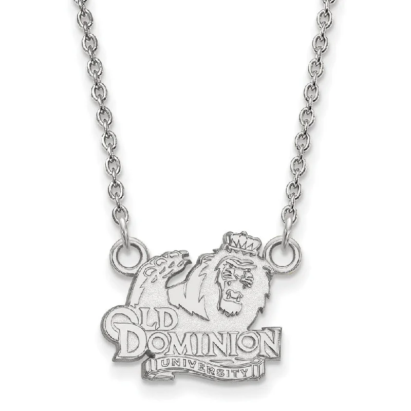 ladies-bridal-heart-necklaces-10k White Gold Old Dominion U Small Pendant Necklace