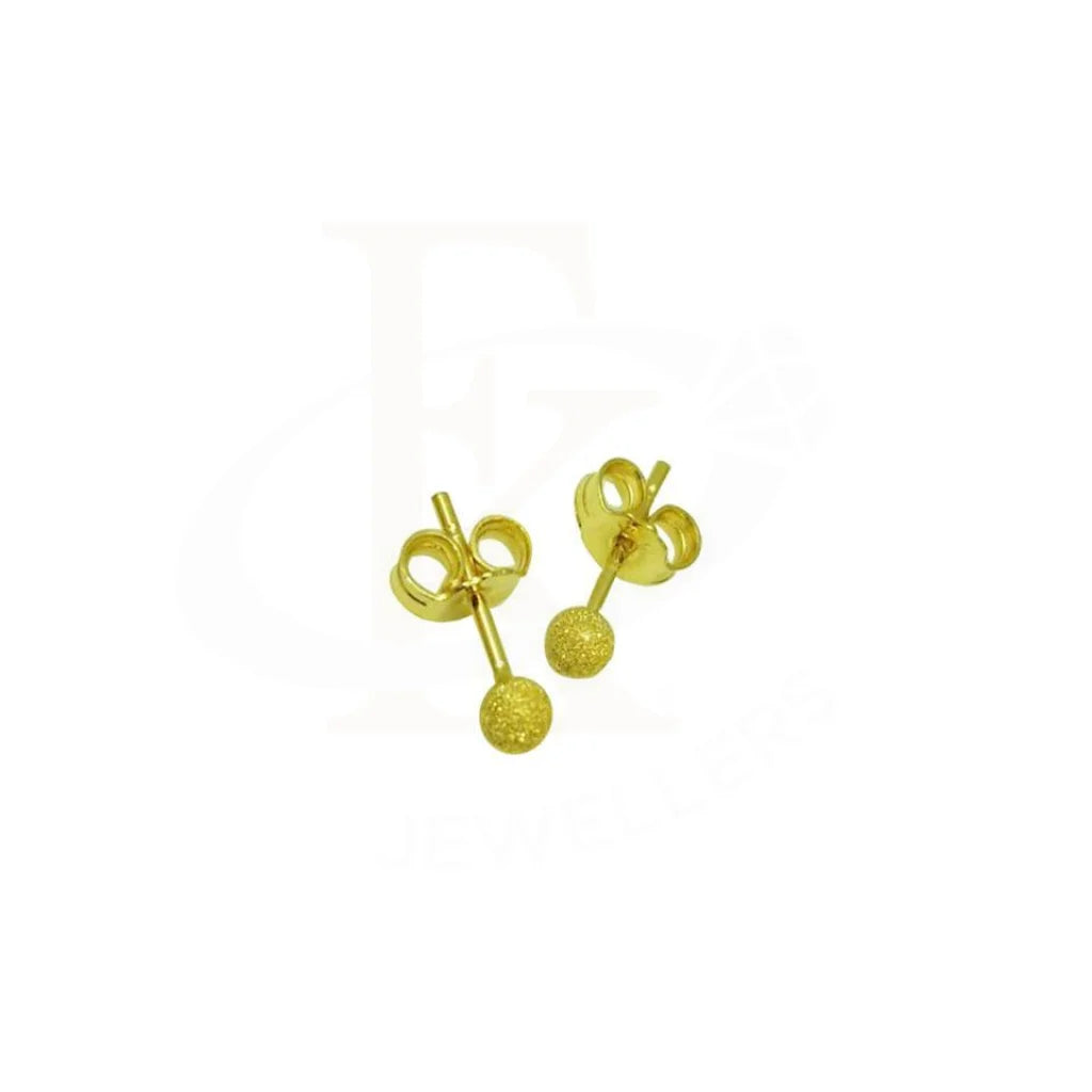 ladies-elegant-gold-necklaces-Gold Stud Earrings 18KT - FKJERN1389