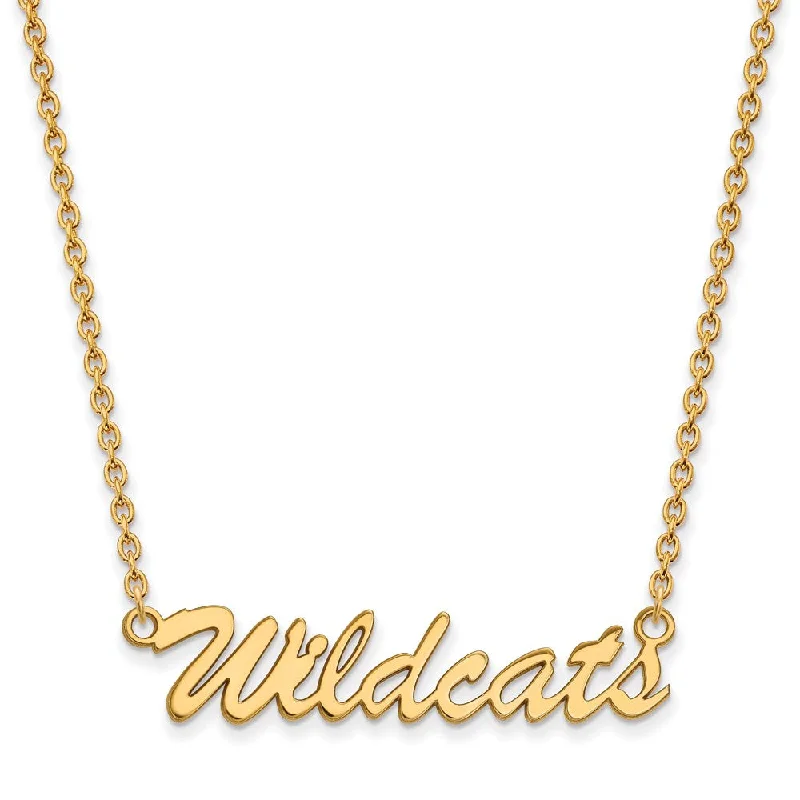 ladies-charm-rose-gold-necklaces-14k Gold Plated Silver U of Kentucky Medium Pendant Necklace