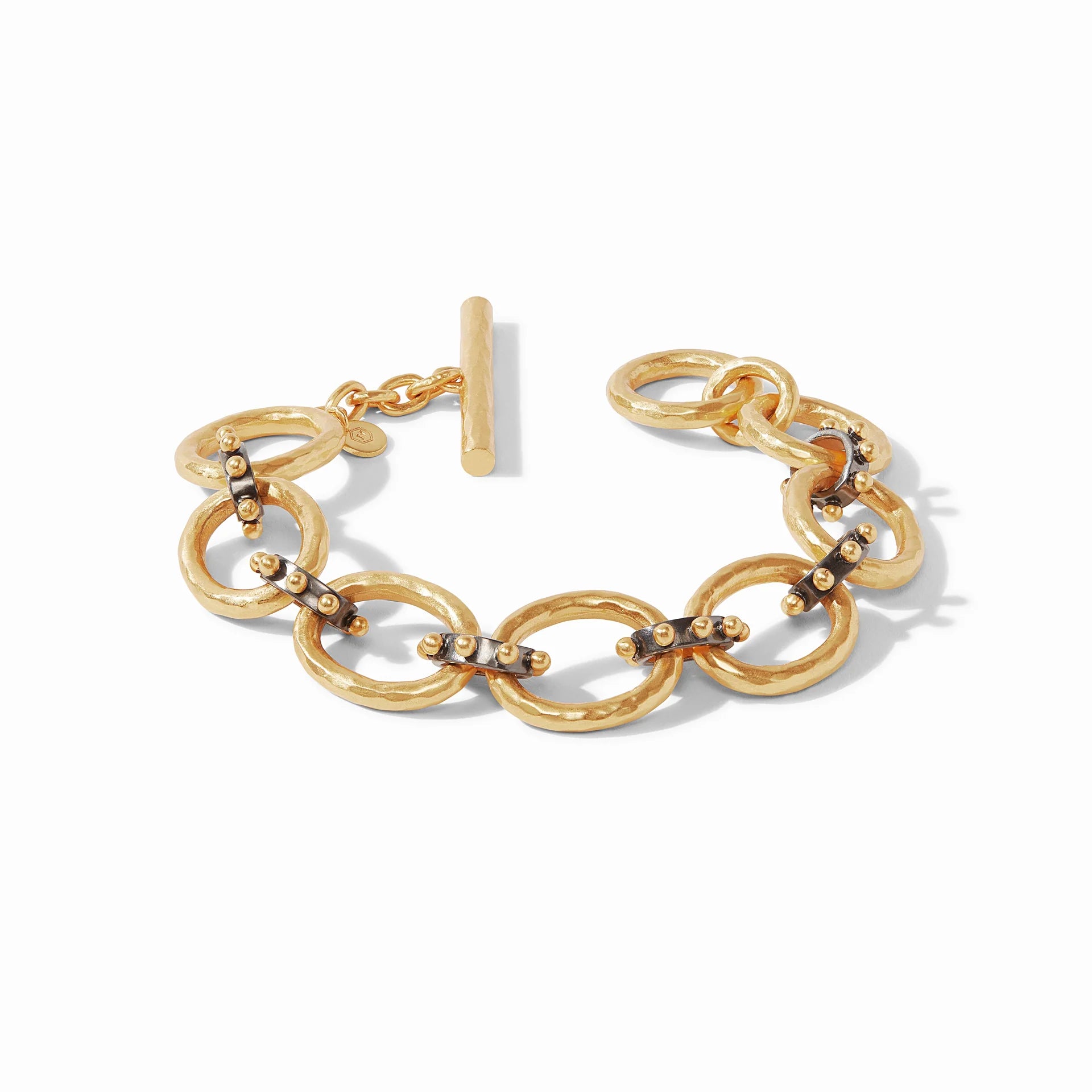 ladies-cross-rose-gold-bracelets-Julie Vos SoHo Demi Link Mixed Metal Bracelet