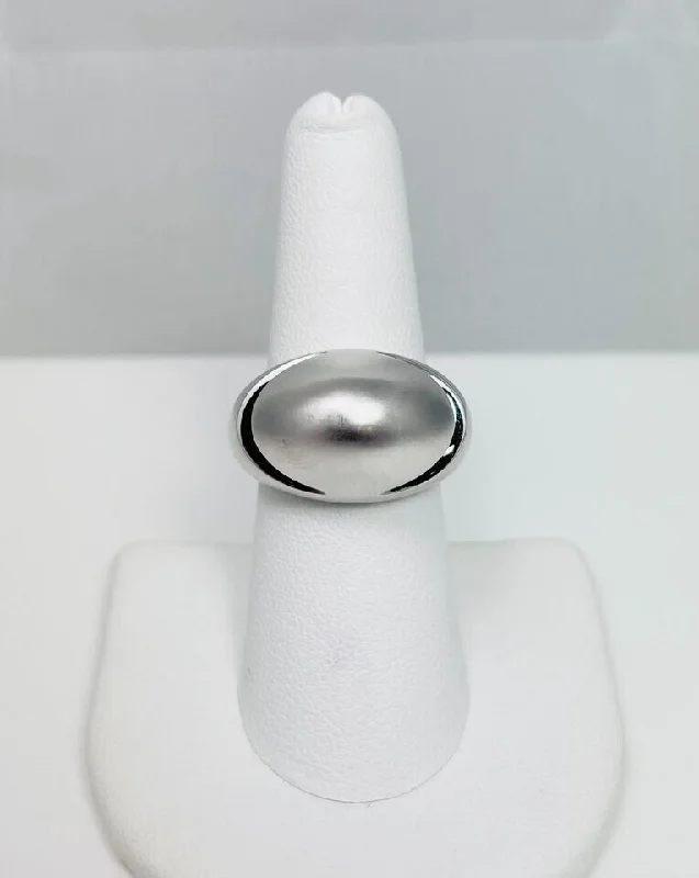 Ladies rings for dreamers -$3600 Bvlgari 18k White Gold Dome Ring