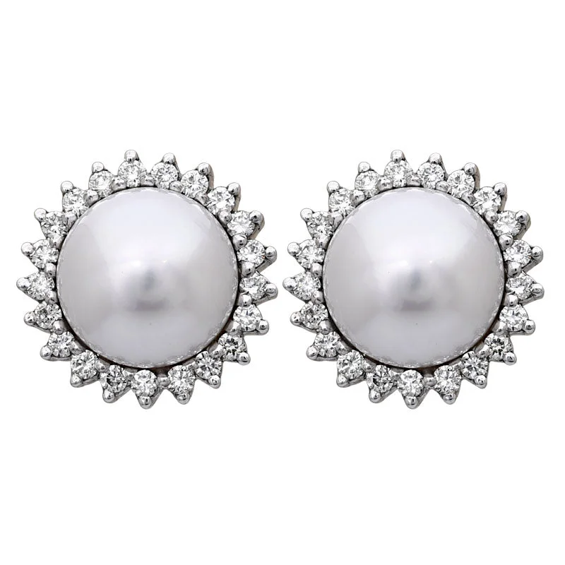 ladies-gift-necklaces-Earrings-South Sea Pearl and Diamond