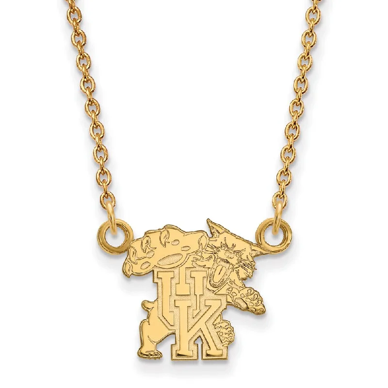 ladies-bohemian-star-necklaces-10k Yellow Gold U of Kentucky Small Wildcat UK Pendant Necklace