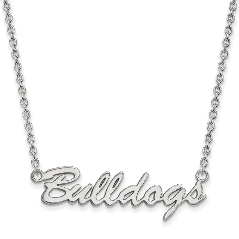 ladies-statement-diamond-necklaces-Sterling Silver U of Georgia Pendant Necklace