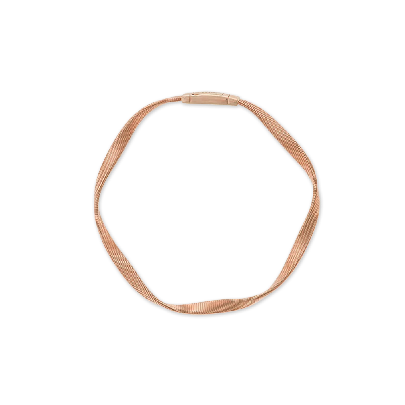 ladies-statement-gold-bracelets-Marco Bicego 18K Rose Gold Marrakech Supreme Bracelet