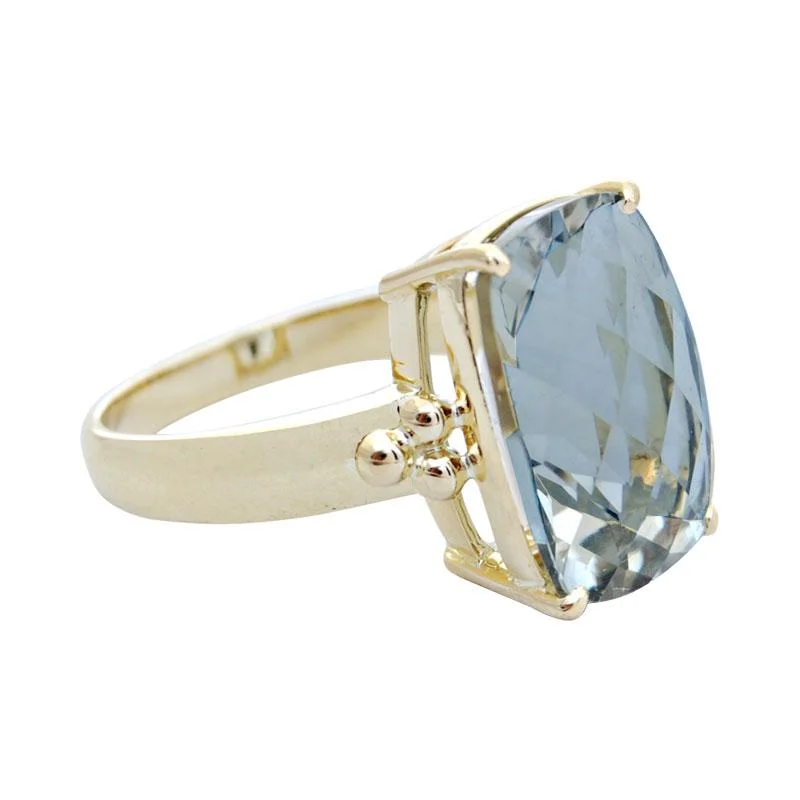 Ladies rings stylish rings -Ring-Green Quartz  (1741O)