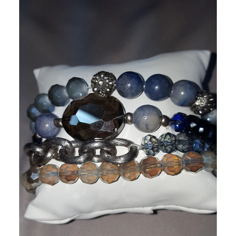 ladies-affordable-bracelets-Charlie Paige Stackable Bracelet - Stones/Beads